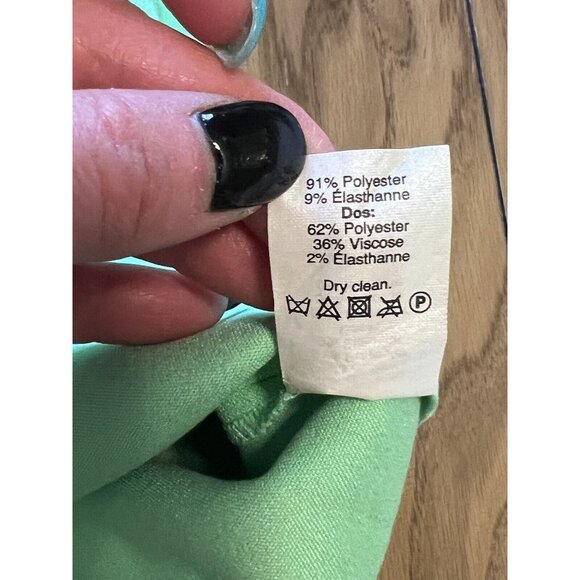 NWT J.Crew Women's Green Sleeveless Scalloped Sheath Dress - Size 0 Classic‎ - Picture 9 of 9